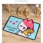 Cartoon Welcome Entrance Doormats Carpets Rugs For Home Bath Living Room Floor Stair Kitchen Hallway Non-Slip Cat Dog Pet Gamer