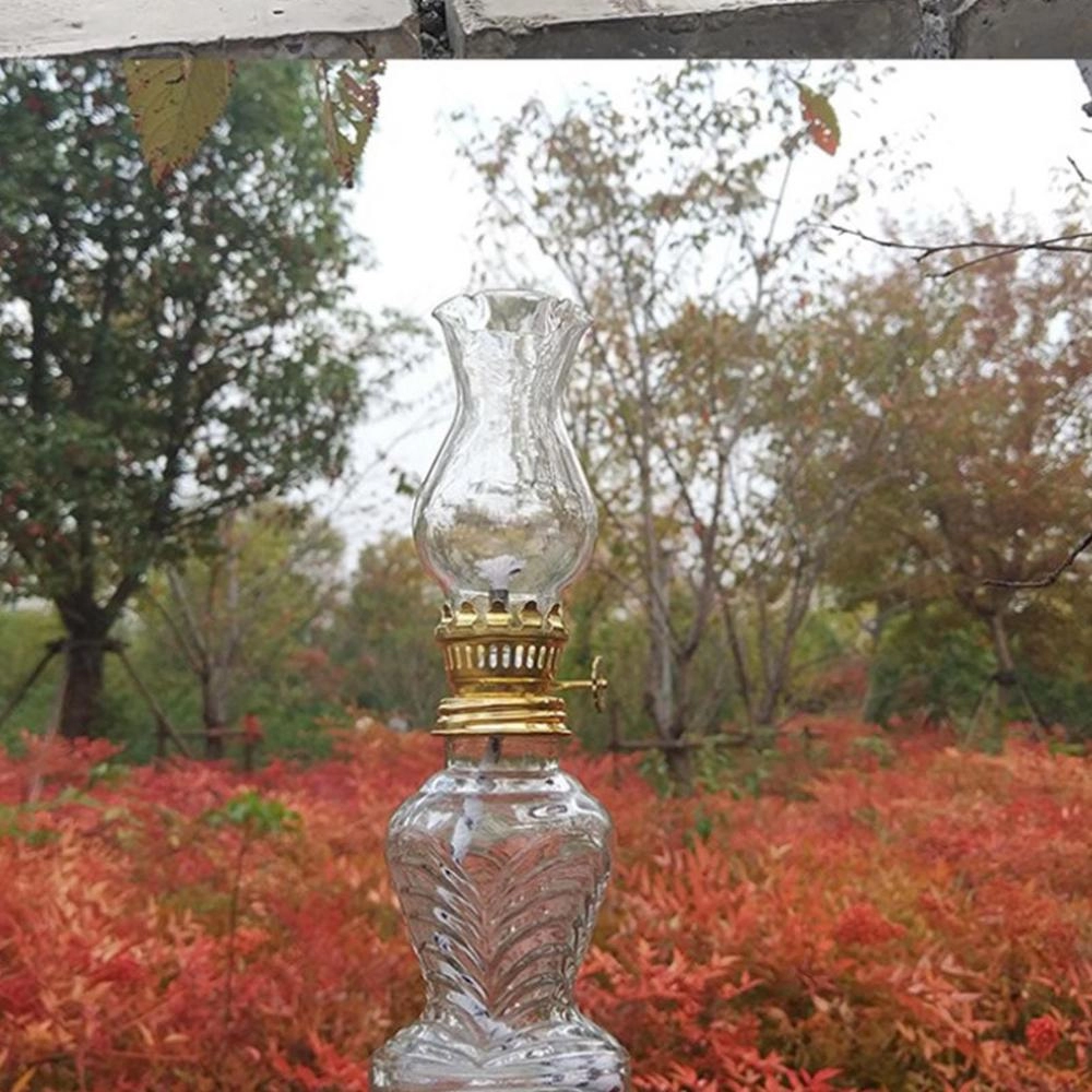 Handheld Oil Lamp Retro Kerosene Lamp Camping Light Flame Light Lantern Vase Shape Oil Lamps Nightlights Camping Lamp Tools